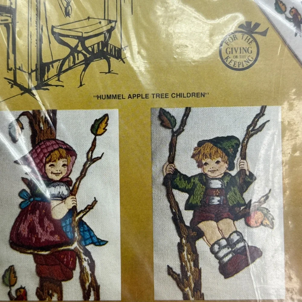 Vintage Hummel Stitchery Kit‎ 1976 Paragon Crewel Wall Hanging NOS Sealed